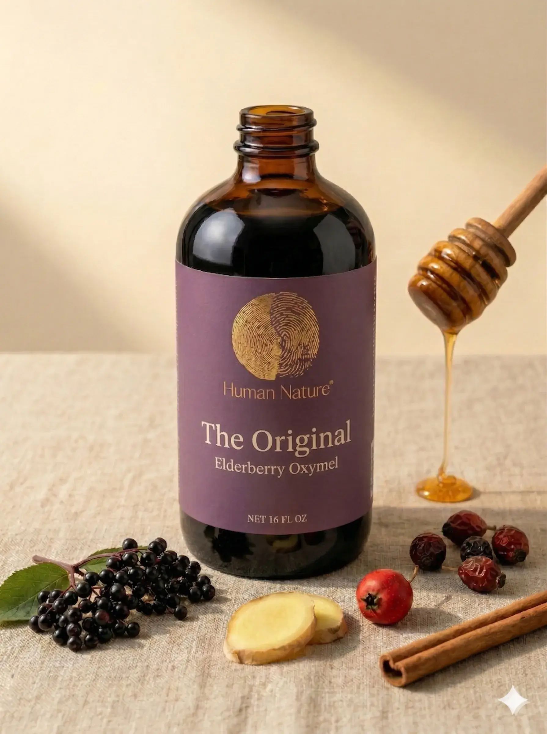 The Original — elderberry pear oxymel